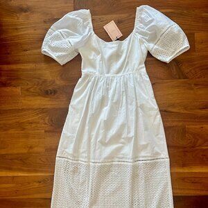 La Ligne Lulu Eyelet Dress - M